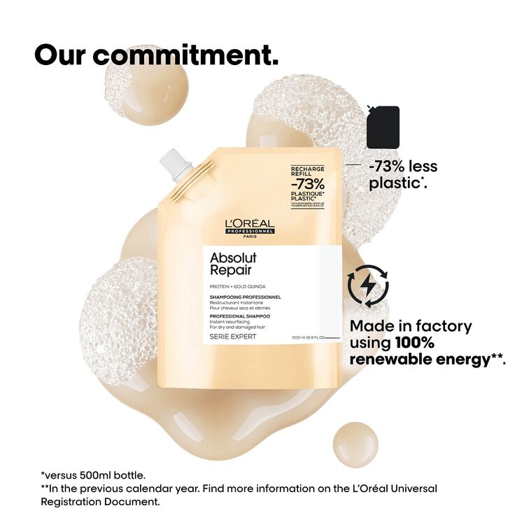 Absolut Repair Shampoo Refill Pouch - 500 mL - Image 2