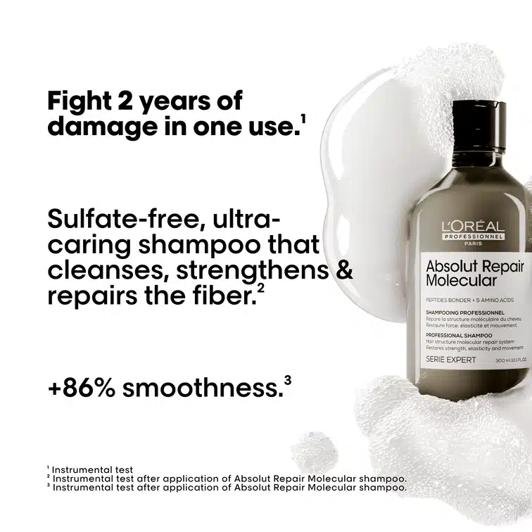 Absolut Repair Molecular Shampoo Refill Pouch - 500 mL - Image 4
