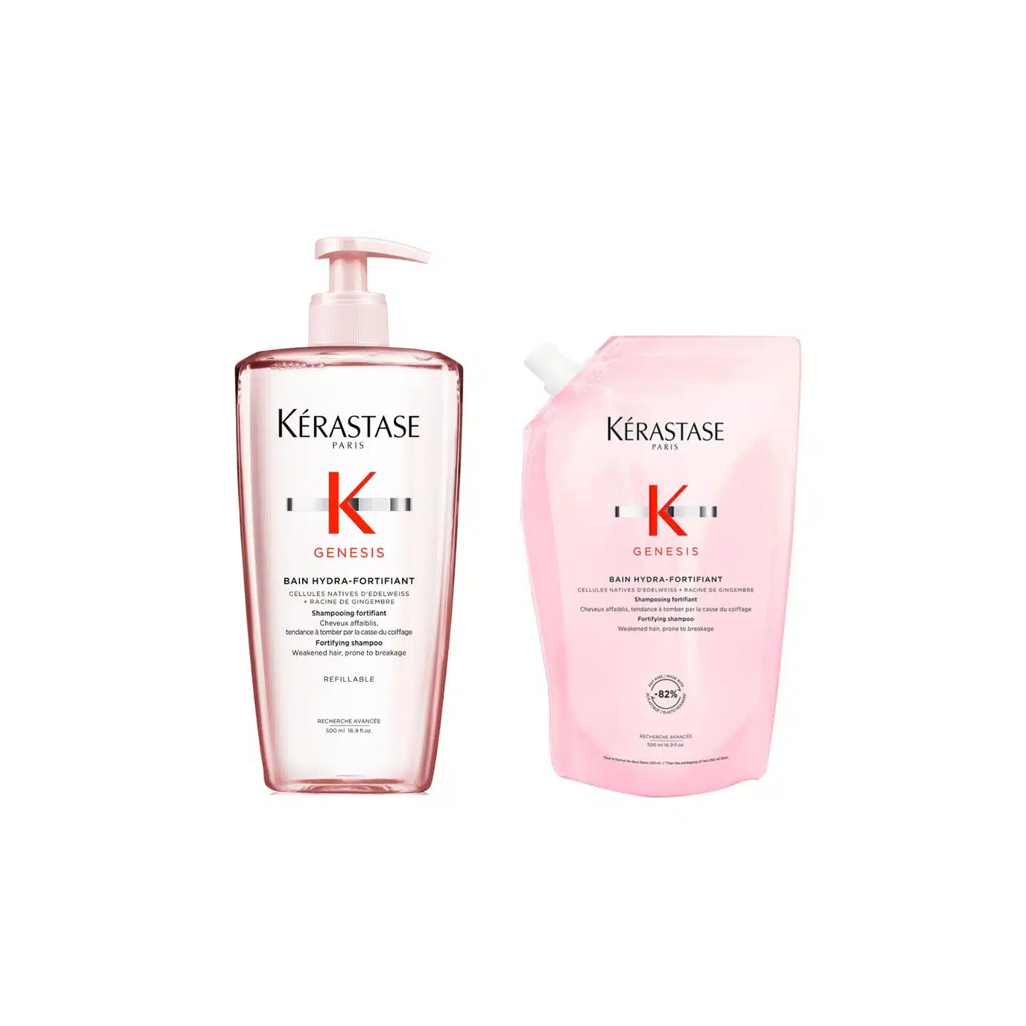 Kerastase Genesis Bain Hydra Fortifant Refill 500 mL + 500 mL Pouch Duo